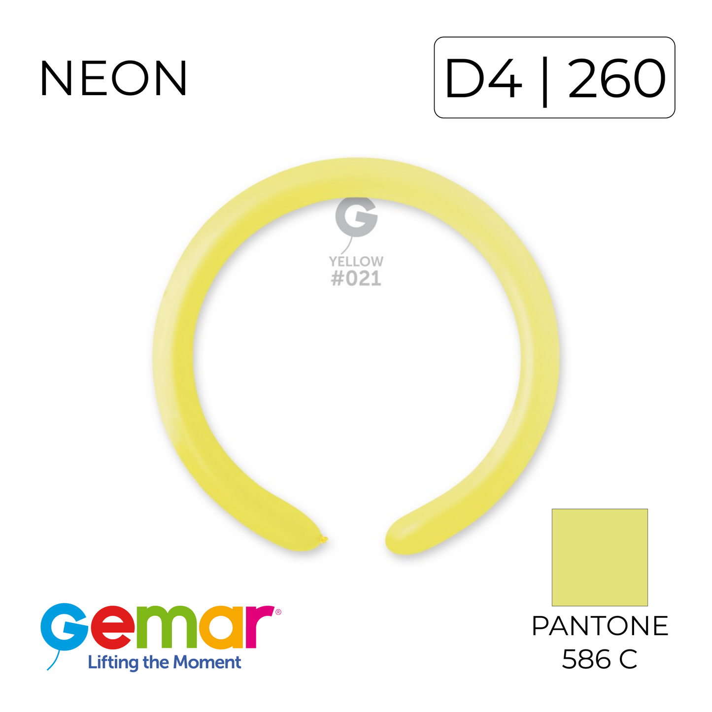 Gemar 260 | Neon 021 Yellow (100 pcs)