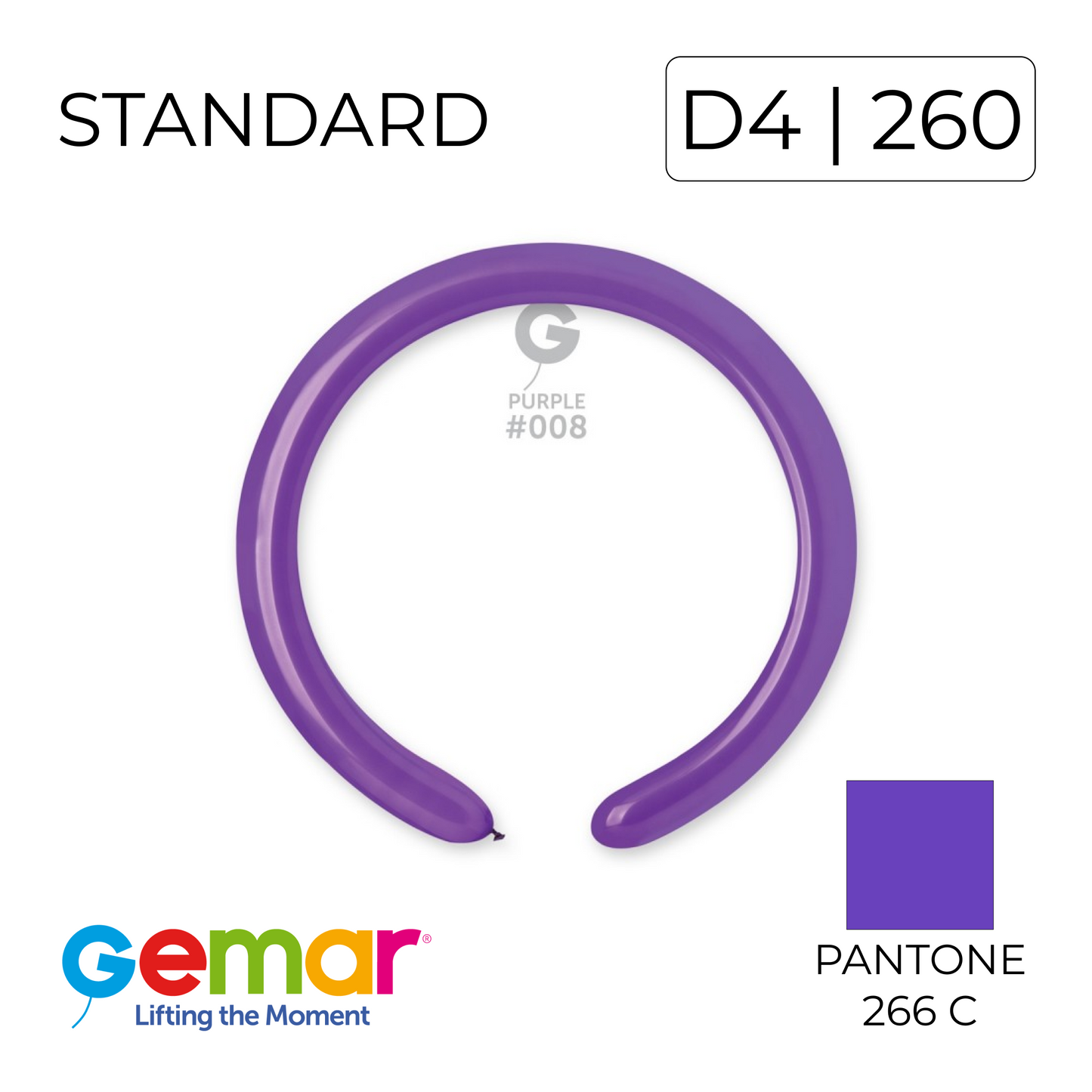 Gemar 260 | Standard 008 Purple (100 pcs)