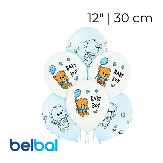 Print 103 Belbal 12” | “Baby Boy on White and Blue” - Assorted (1 pc)