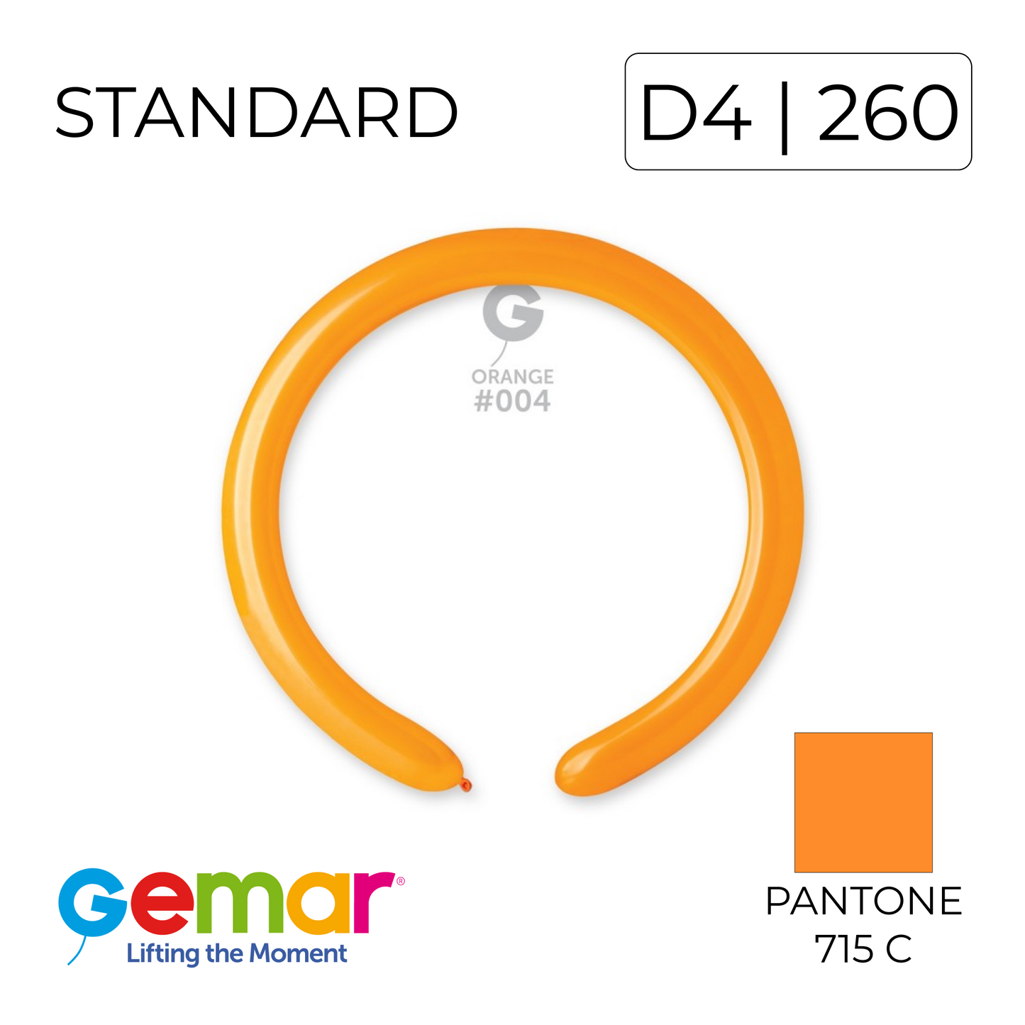 Gemar 260 | Standard 004 Orange (100 pcs)