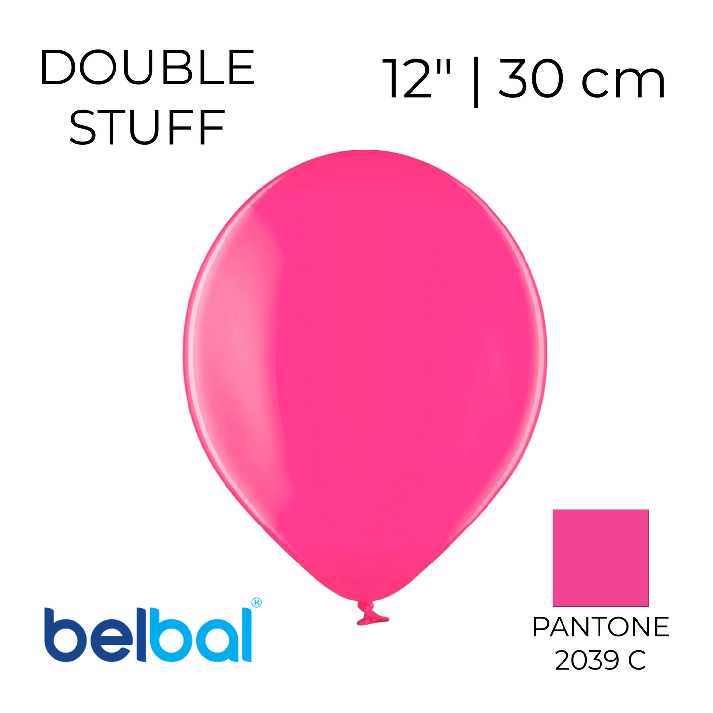 Double Stuff Belbal 12" Raspberry | 453 in 034 (25 pcs)