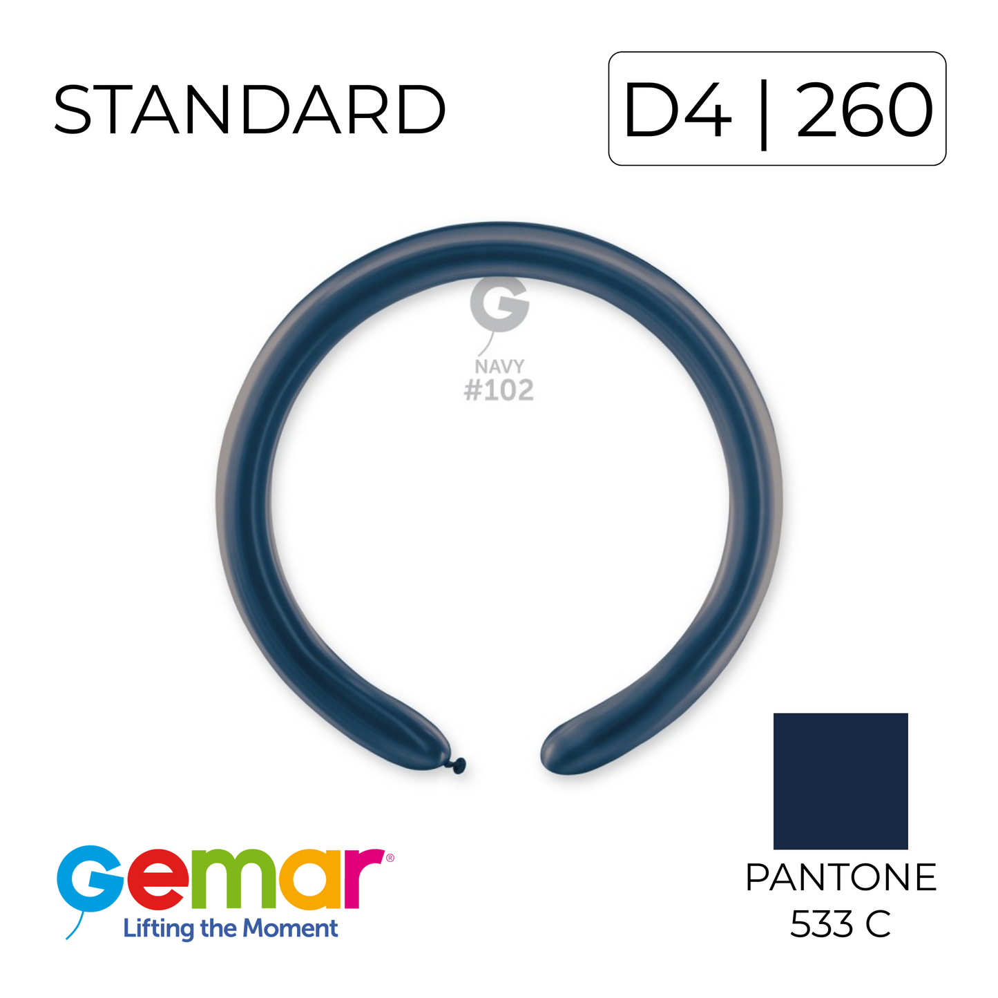 Gemar 260 | Standard 102 Navy (100 pcs)