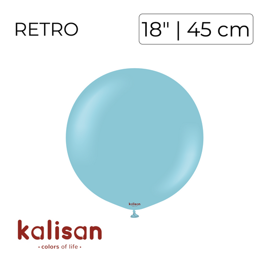 Kalisan 18" | Retro Blue Glass (25 pcs)