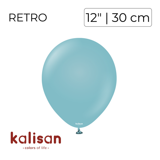 Kalisan 12" | Retro Blue Glass (100 pcs)