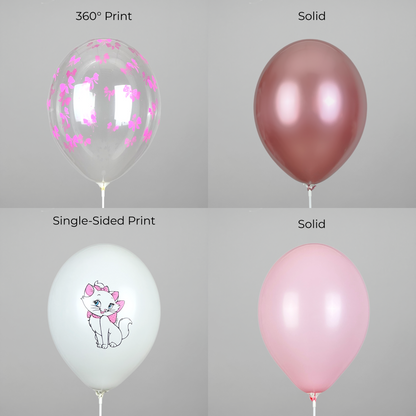 Belbal 12” | “Kitty with a Bow” – 15 Balloon Bouquet (10 pcs)