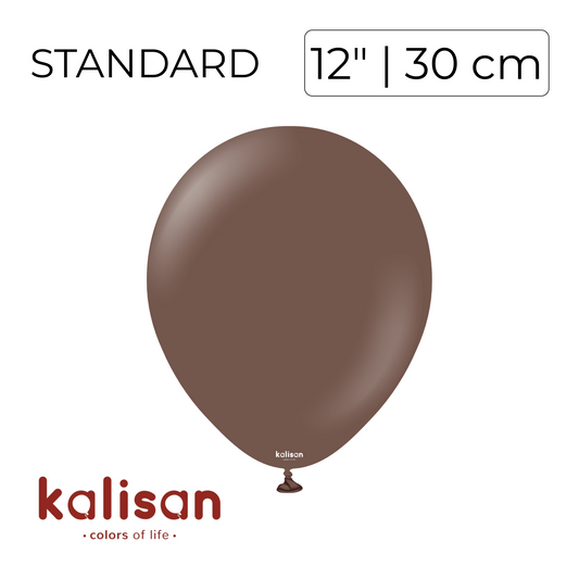 Kalisan 12" | Standard Chocolate Brown (100 pcs)