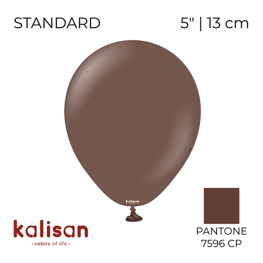 Kalisan 5" | Standard 52 Chocolate Brown (100 pcs)