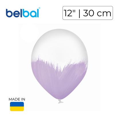 Belbal 12" | Brush Lavender on Transparent (25 pcs)