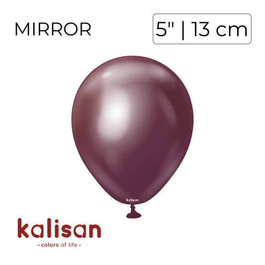 Kalisan 5" | Mirror Burgundy (100 pcs)