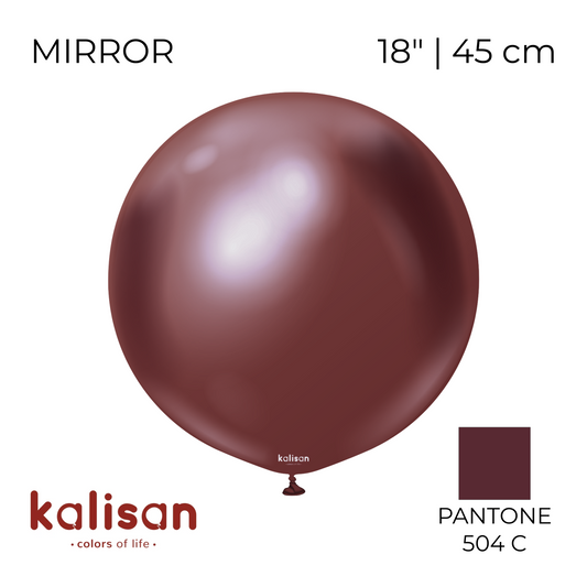 Kalisan 18" | Mirror 111 Burgundy (25 pcs)