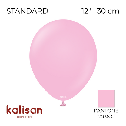 Kalisan 12" | Standard 30 Candy Pink (100 pcs)