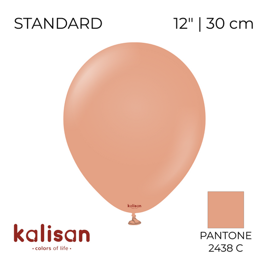 Kalisan 12" | Standard 62 Clay Pink (100 pcs)