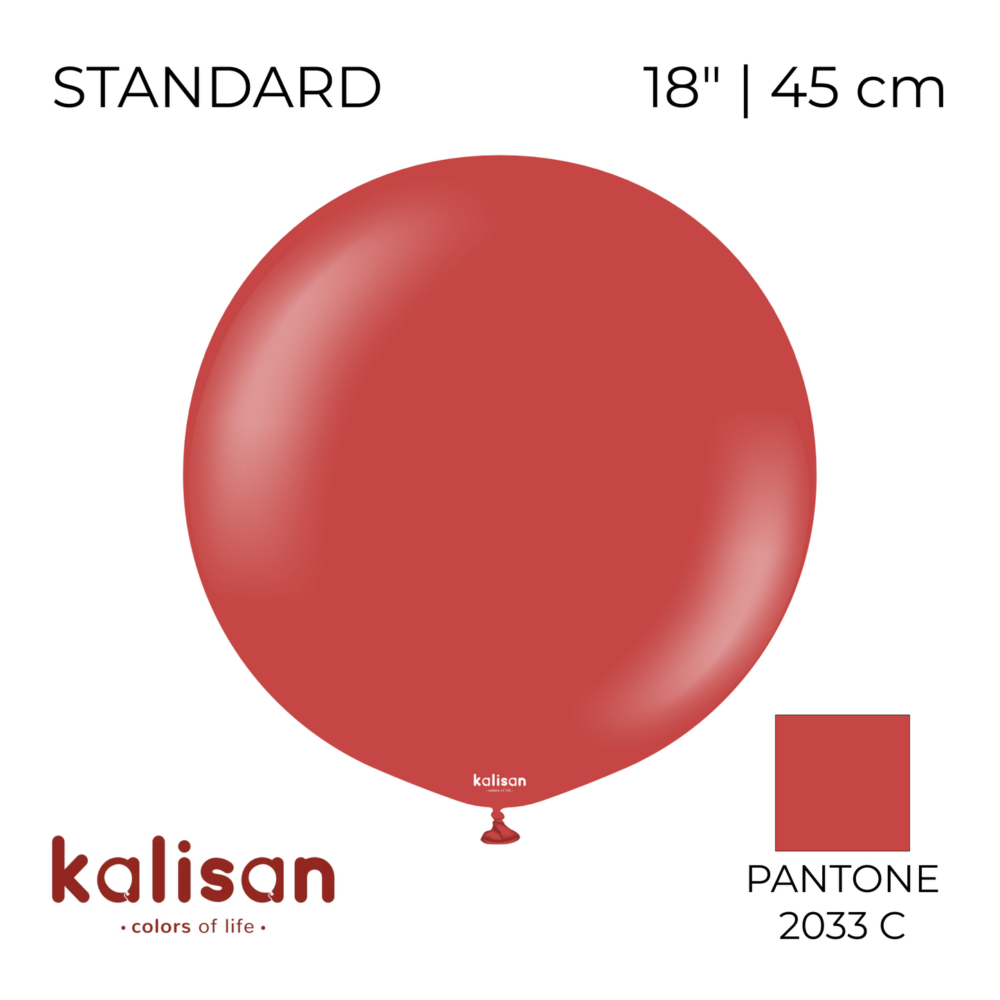 Kalisan 18" | Standard 58 Deep Red (25 pcs)