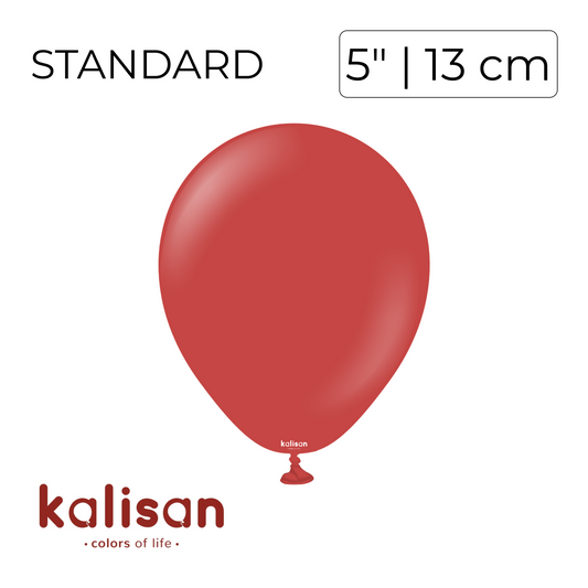 Kalisan 5" | Standard Deep Red (100 pcs)