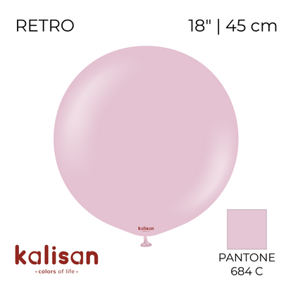 Kalisan 18" | Retro 33 Dusty Rose (25 pcs)