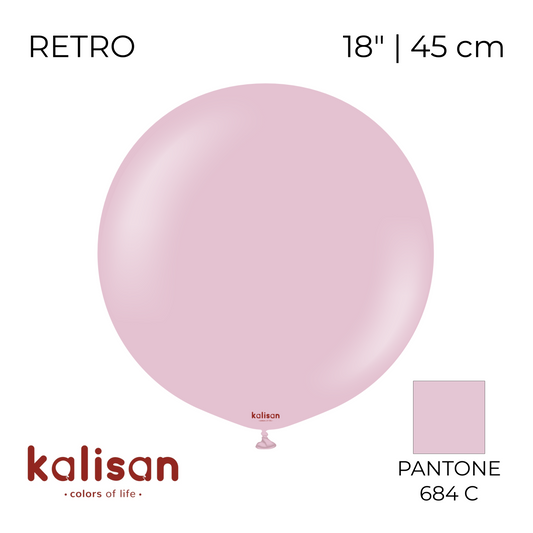 Kalisan 18" | Retro 33 Dusty Rose (25 pcs)