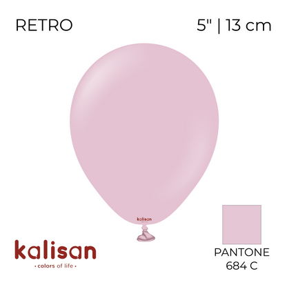 Kalisan 5" | Retro 33 Dusty Rose (100 pcs)