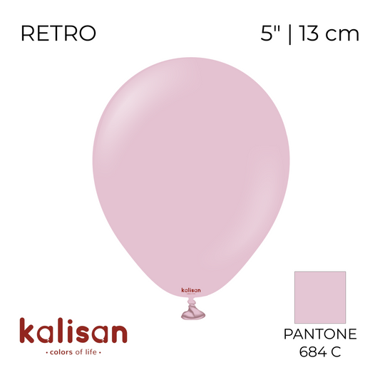 Kalisan 5" | Retro 33 Dusty Rose (100 pcs)