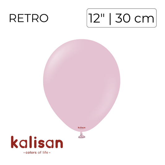 Kalisan 12" | Retro Dusty Rose (100 pcs)