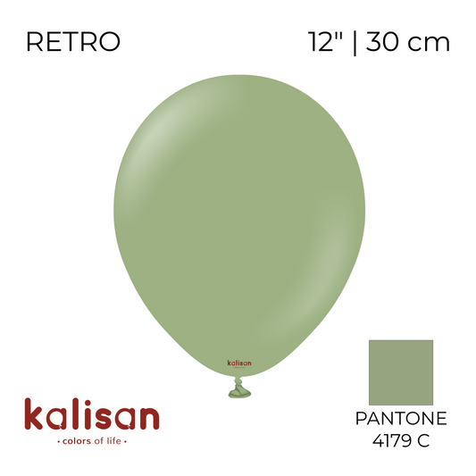 Kalisan 12" | Retro 43 Eucalyptus (100 pcs)