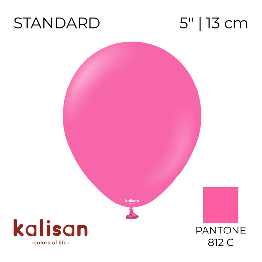 Kalisan 5" | Standard 27 Fuchsia (100 pcs)