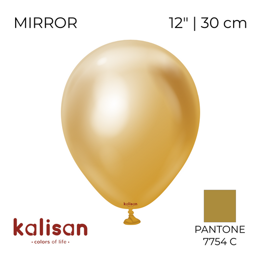 Kalisan 12" | Mirror 100 Gold (50 pcs)