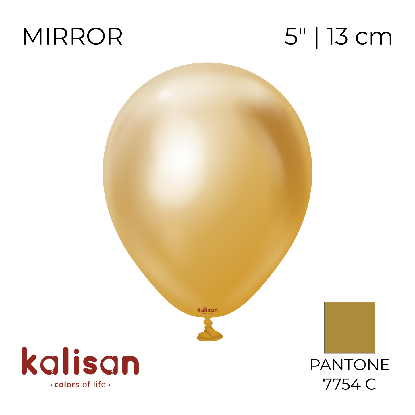 Kalisan 5" | Mirror 100 Gold (100 pcs)
