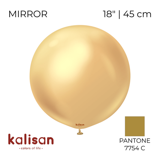 Kalisan 18" | Mirror 100 Gold (25 pcs)