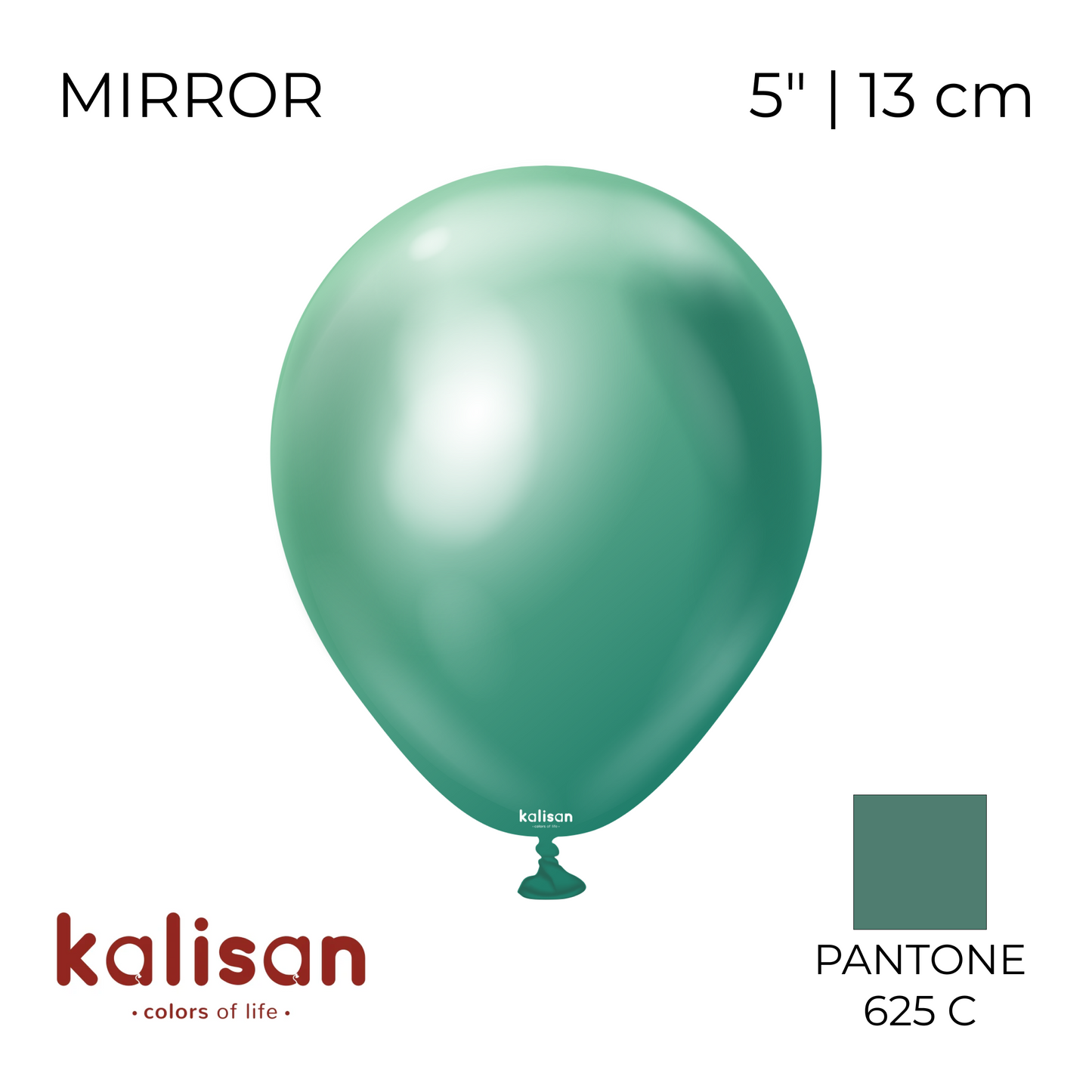 Kalisan 5" | Mirror 104 Green (100 pcs)