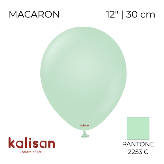 Kalisan 12" | Macaron 11 Green (100 pcs)