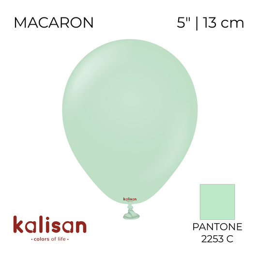 Kalisan 5" | Macaron 11 Green (100 pcs)
