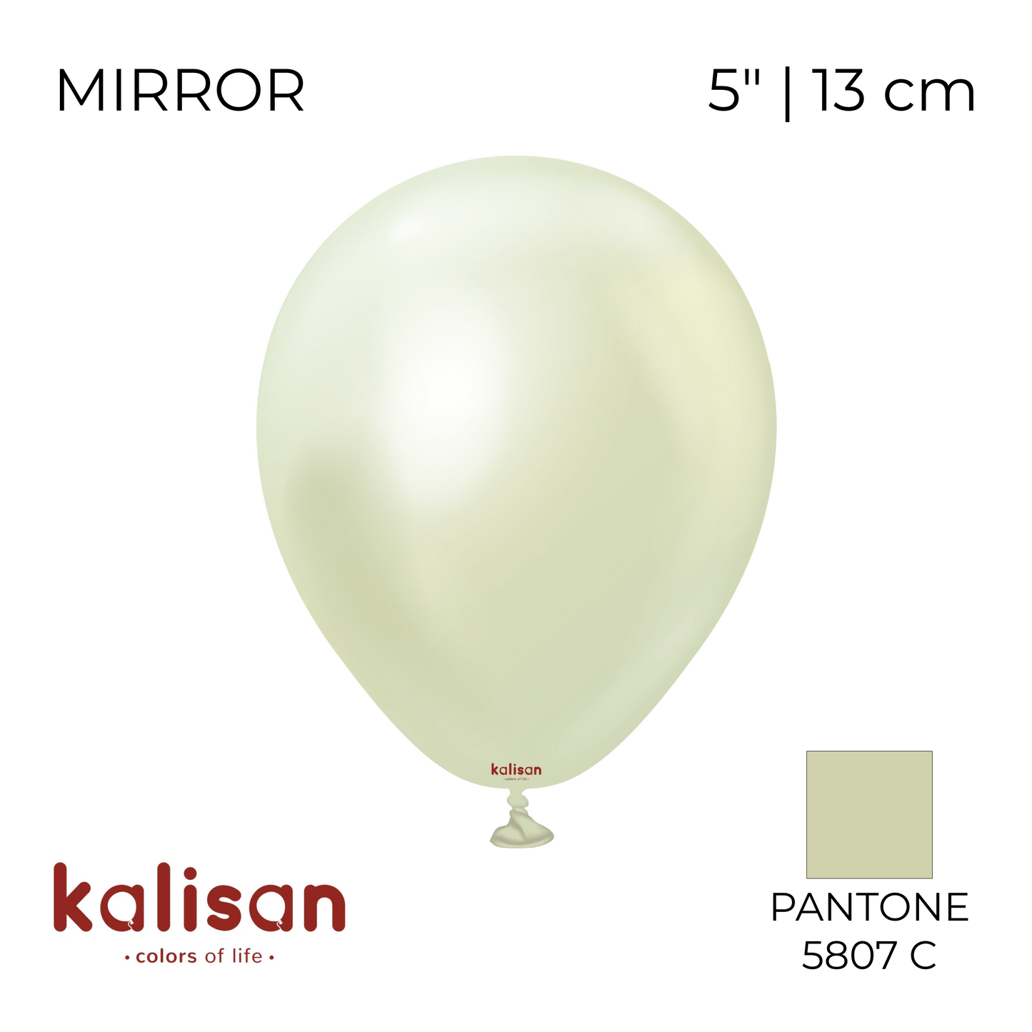 Kalisan 5" | Mirror 112 Green Gold (100 pcs)