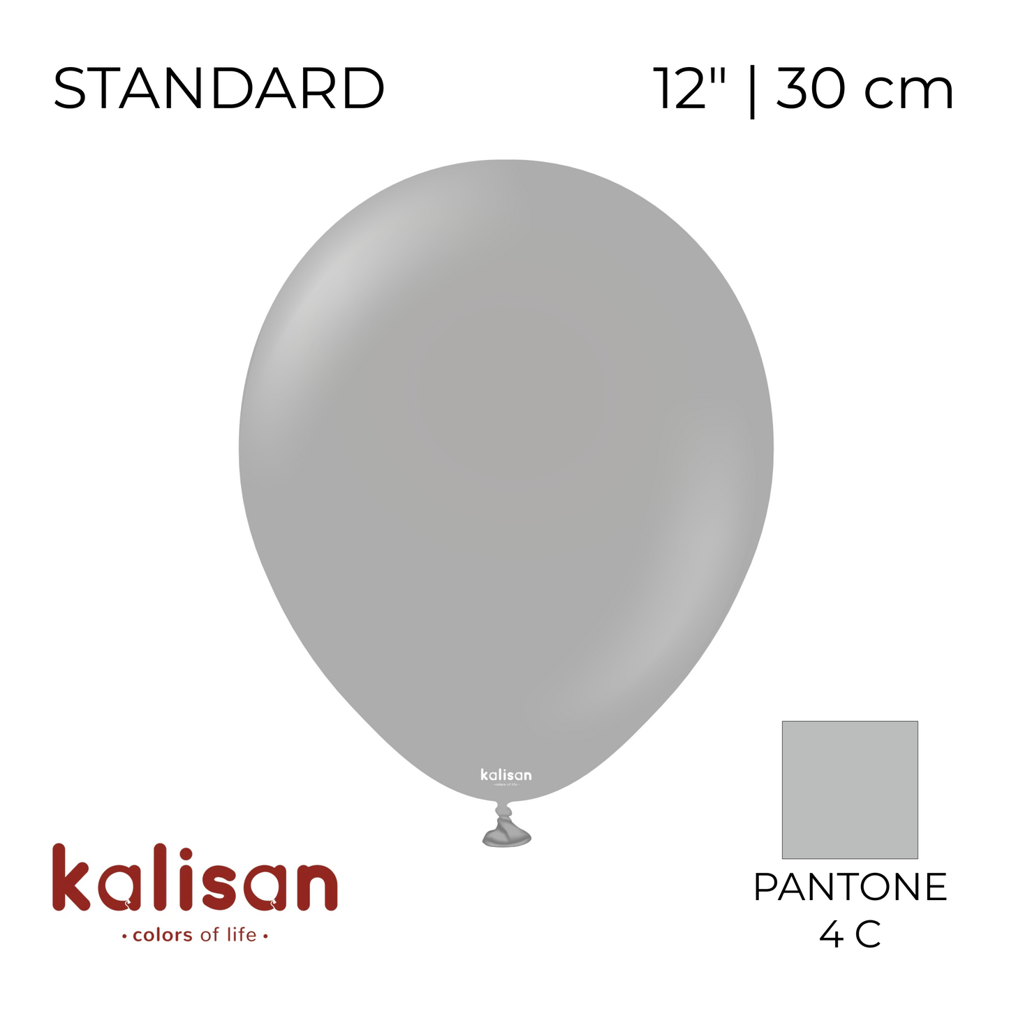 Kalisan 12" | Standard 51 Grey (100 pcs)