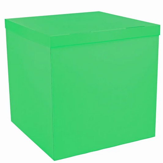 Surprise cardboard balloon box - Green