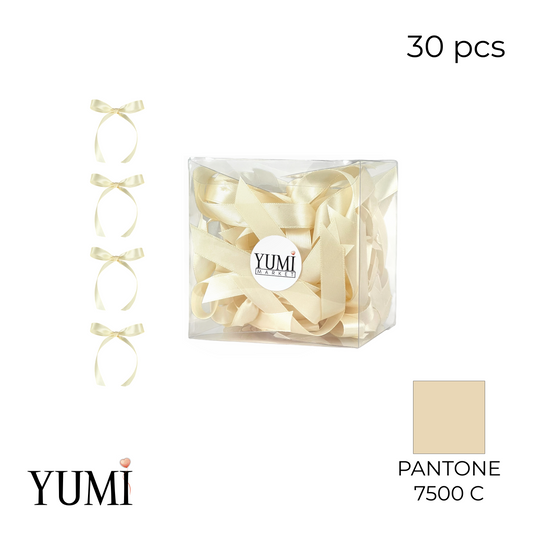Satin Bow Set | Ivory (30 pcs)