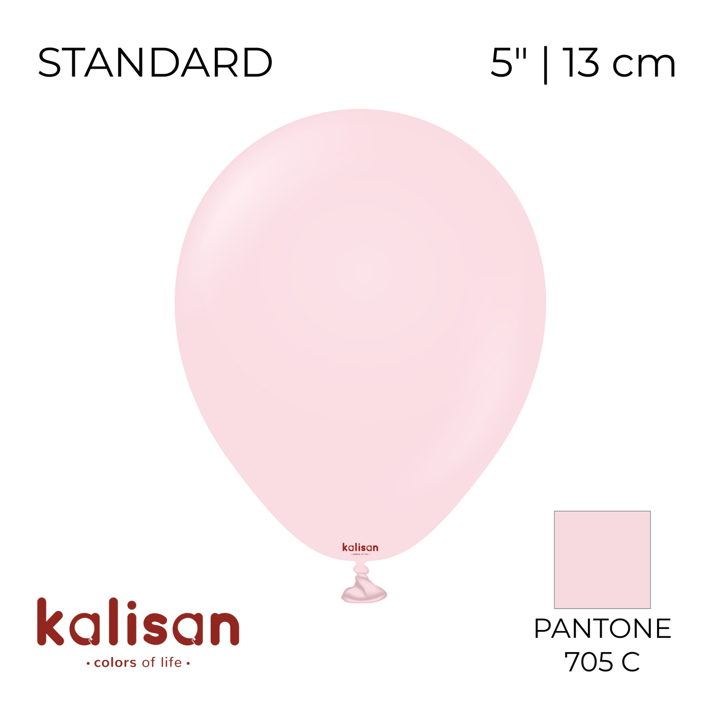 Kalisan 5" | Standard 31 Light Pink (100 pcs)