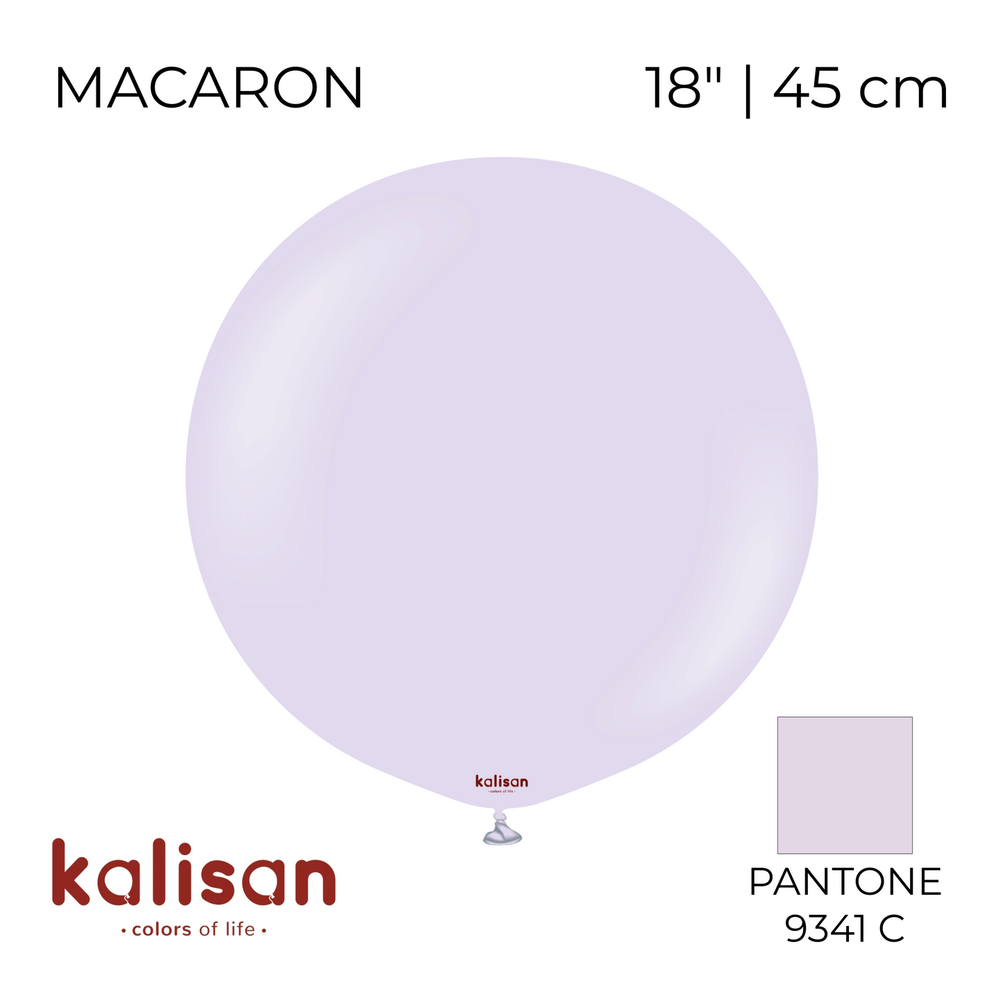 Kalisan 18" | Macaron 12 Lilac (25 pcs)