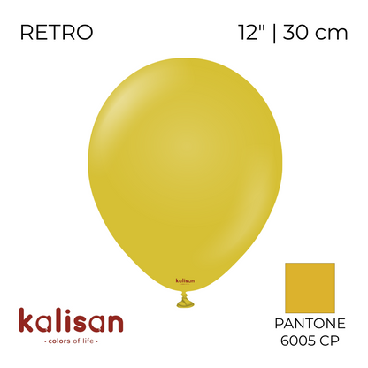 Kalisan 12" | Retro 59 Mustard (100 pcs)