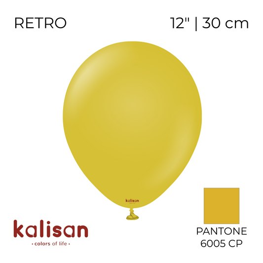 Kalisan 12" | Retro 59 Mustard (100 pcs)