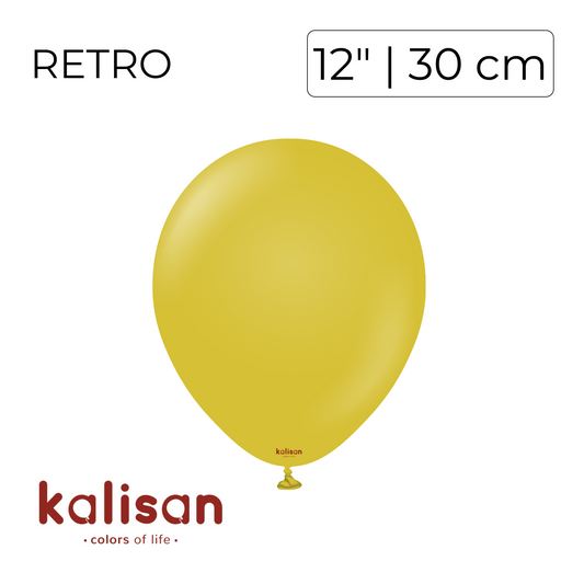 Kalisan 12" | Retro Mustard (100 pcs)