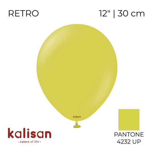Kalisan 12" | Retro 49 Olive (100 pcs)