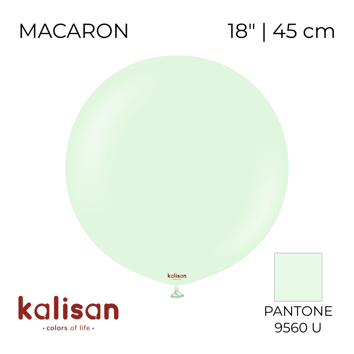 Kalisan 18" | Macaron 05 Pale Green (25 pcs)