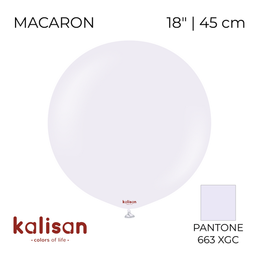 Kalisan 18" | Macaron 06 Pale Lilac (25 pcs)