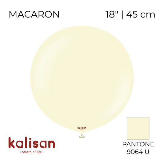 Kalisan 18" | Macaron 03 Pale Yellow (25 pcs)