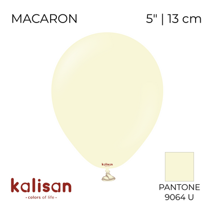Kalisan 5" | Macaron 03 Pale Yellow (100 pcs)