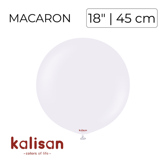 Kalisan 18" | Macaron Pale Lilac (25 pcs)