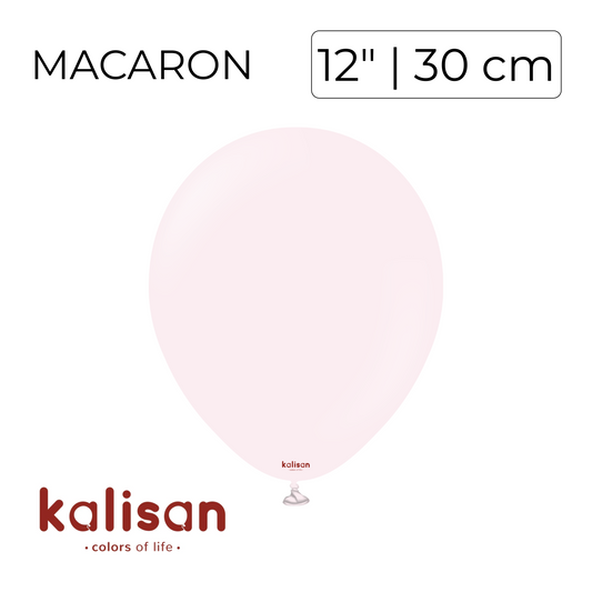 Kalisan 12" | Macaron Pale Pink (100 pcs)