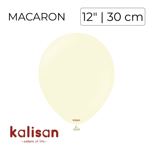 Kalisan 12" | Macaron Pale Yellow (100 pcs)