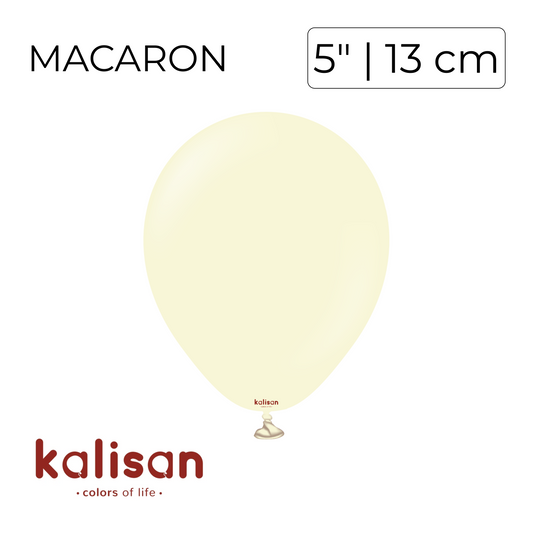 Kalisan 5" | Macaron Pale Yellow (100 pcs)