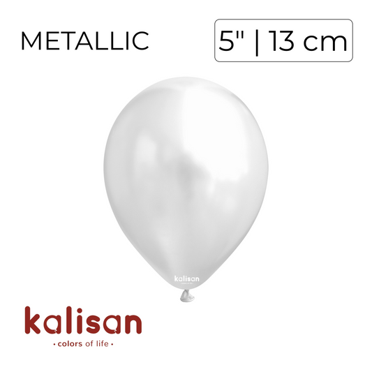 Kalisan 5" | Metallic Silver (100 pcs)